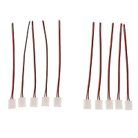 FHS 10PCS PTB Solderless LED Strip Connector Clip to Cable for 3528 Single Color LED Strip Lights-thumb2