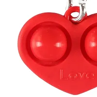 FHS Heart Shape Fidget Toy Simple Stress Relief Sensory Toy Red-thumb1