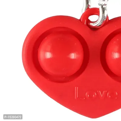 FHS Heart Shape Fidget Toy Simple Stress Relief Sensory Toy Red-thumb2