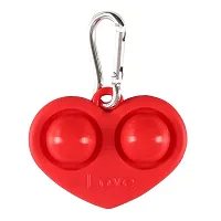 FHS Heart Shape Fidget Toy Simple Stress Relief Sensory Toy Red-thumb4