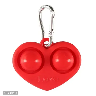 FHS Heart Shape Fidget Toy Simple Stress Relief Sensory Toy Red-thumb5