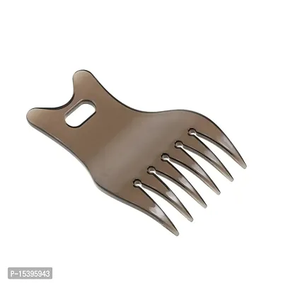 FHS Professional PVC Wide Tooth Oily Hair Comb Styling Hair Lift Combs Gray (62024193FHS)