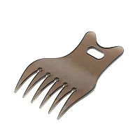 FHS Professional PVC Wide Tooth Oily Hair Comb Styling Hair Lift Combs Gray (62024193FHS)-thumb2