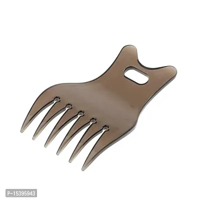 FHS Professional PVC Wide Tooth Oily Hair Comb Styling Hair Lift Combs Gray (62024193FHS)-thumb3