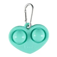 FHS Heart Shape Fidget Toy Simple Stress Relief Sensory Toy Cyan-thumb4