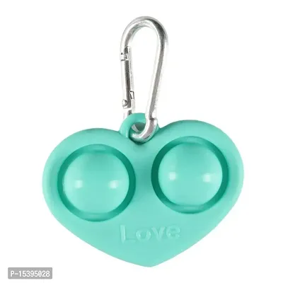 FHS Heart Shape Fidget Toy Simple Stress Relief Sensory Toy Cyan-thumb5