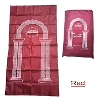 FHS?Muslim Prayer Rug Prayer Mat Worship Rugs Prayer Blanket for Kids Men Red-thumb2