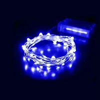 FHS 20LED Battery Operated Light Chain Fairy String Light Party Decor Blue-thumb4