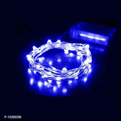 FHS 20LED Battery Operated Light Chain Fairy String Light Party Decor Blue-thumb5