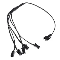 FHS Flexible Splitter Cable Connector For EL Wire Christmas Tree Car Decor Party Decoration Black 5 In 1-thumb2