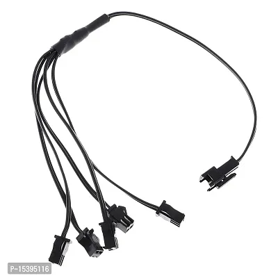 FHS Flexible Splitter Cable Connector For EL Wire Christmas Tree Car Decor Party Decoration Black 5 In 1-thumb3