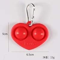 FHS Heart Shape Fidget Toy Simple Stress Relief Sensory Toy Red-thumb2