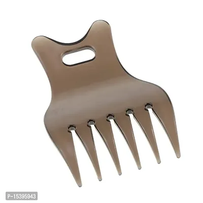 FHS Professional PVC Wide Tooth Oily Hair Comb Styling Hair Lift Combs Gray (62024193FHS)-thumb2