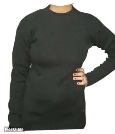 Stylish Acrylic Solid Sweater For Women