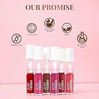 Ayurvedic Liquid Lipstick Matte Finish Kit Set of 5 with Long Lasting, Hydrating  Lightweight Lip Colour 5 Ml-thumb1