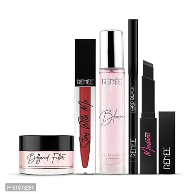 Dream Kit, Curated with Makeup Essentials, Includes Kajal, Primer, Lipstick, Perfume  Madness Ph Stick, Infused with Skin-Loving Ingredients, Ideal for Gifting, Pack of 5