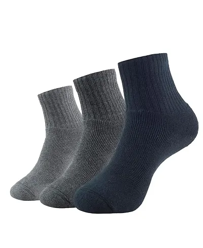 Stylish Solid Socks for Unisex, Pack of 3