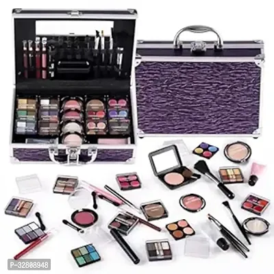 Makeup Kit for Teen Girls  Women Full Kit, Beauty Train Case with Starter Cosmetic Set, Make Up Valentine's Day Gift Box with   More(Purple)