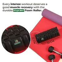 Divya Shri Foam Roller for Back Pain, Deep Tissue Massage and Body Pain High Density Foam Roller for Exercise in Gym, Home Back Roller for Muscle Recovery Massage Roller for Stretching, Fitness-33cm-thumb3