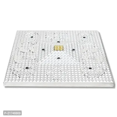 Divya Shri Acupressure Health Care Square Plastic Mat Magnetic Pyramid System Stress Reliever Plate for Activate Body Accupressure Points Through Feet-thumb3