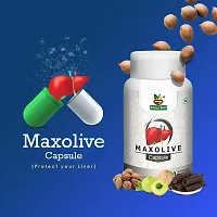 Divya Shri Maxolive Capsules for Natural Detoxification And Nourishing Antioxidants, Maxolive For Optimal Digestive Harmony, Liver Tonic For Men Women Pack Of 1 (60 Capsules)-thumb1