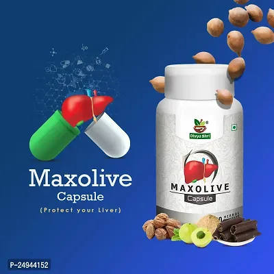 Divya Shri Maxolive Capsules for Natural Detoxification And Nourishing Antioxidants, Maxolive For Optimal Digestive Harmony, Liver Tonic For Men Women Pack Of 1 (60 Capsules)-thumb2