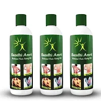 Divya Shri Sandhi Amrit Pain Relief Oil | Pure Herbal and Ayurvedic for Joint Pain, Muscle Ache and Body Pain (200ml x 3 bottles)-thumb2