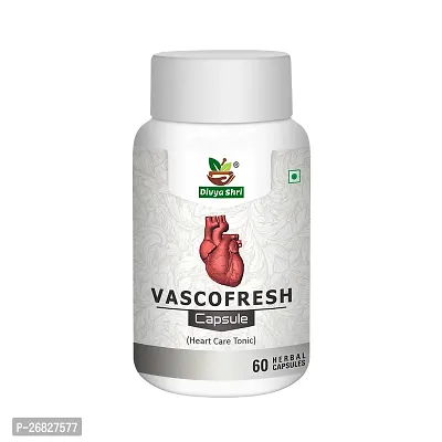 Divya Shri Vascofresh Capsules For Heart Care | | Prevents blockages | Balance Cholesterol Level | Prevents coronary artery disease | Pack Of 1 (60 Capsules)-thumb5