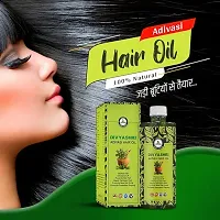 Adivasi Herbal Hair Oil For all Types of Hair With The Power of Ayurveda Hair Fall Control (500ml+100ml)-thumb1