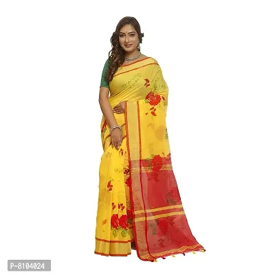 Yellow Dhakai jamdani saree soft Handloom Saree | Weaver Saga