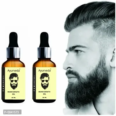 Ayurveda Advanced Beard Growth Oil - For Faster Beard Growth With Powerful Ingredient ( Pack of 2)