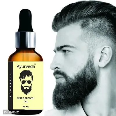 Advanced Powerful Ayurveda Beard Growth Oil(30 ml)-thumb0