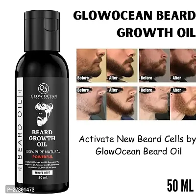 10X Extra Powerful Glowocean Beard Growth oil-For Faster Beard Hair Growth-thumb0