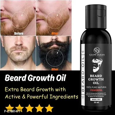 Beard Hair Growth Oil- For Patchy  Faster Beard Growth Hair Oil-30 ML-thumb0