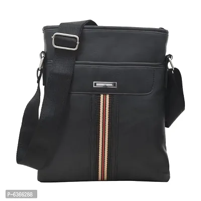 AQUADOR Messenger Hand Bag with Black  faux vegan leather-thumb0
