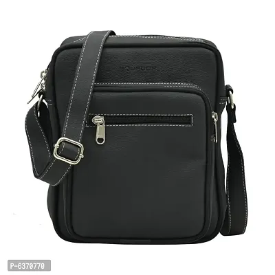 AQUADOR Messenger bag with black faux vegan leather-thumb0