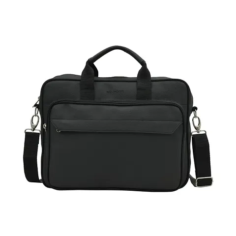 AQUADOR laptop cum messenger bag with faux vegan leather