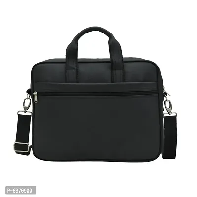 AQUADOR laptop cum messenger bag with black faux vegan leather-thumb3