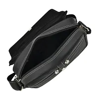 AQUADOR Messenger bag with black faux vegan leather-thumb3