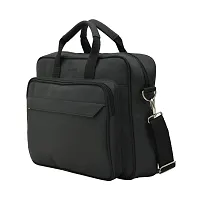 AQUADOR laptop cum messenger bag with black faux vegan leather-thumb1