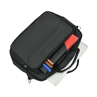 AQUADOR laptop cum messenger bag with black faux vegan leather-thumb4