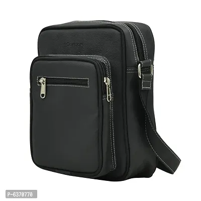 AQUADOR Messenger bag with black faux vegan leather-thumb2