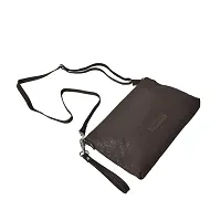 AQUADOR brown genuine leather sling bag-thumb2