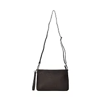 AQUADOR brown genuine leather sling bag-thumb3