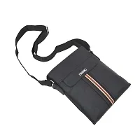 AQUADOR Messenger Hand Bag with Black  faux vegan leather-thumb4