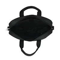 AQUADOR laptop cum messenger bag with black faux vegan leather-thumb3
