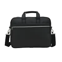 AQUADOR laptop cum messenger bag with black faux vegan leather-thumb2