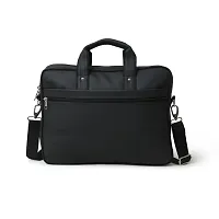 AQUADOR laptop cum messenger bag with Black faux vegan leather-thumb4