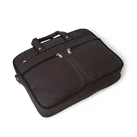 AQUADOR laptop cum messenger bag with Brown faux vegan leather-thumb2