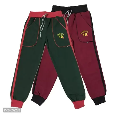 AMNOUR Boys Woollen Track Pants for Winters Pack of 2-thumb0